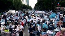 Grupos provida marchan contra la despenalización del aborto en CDMX