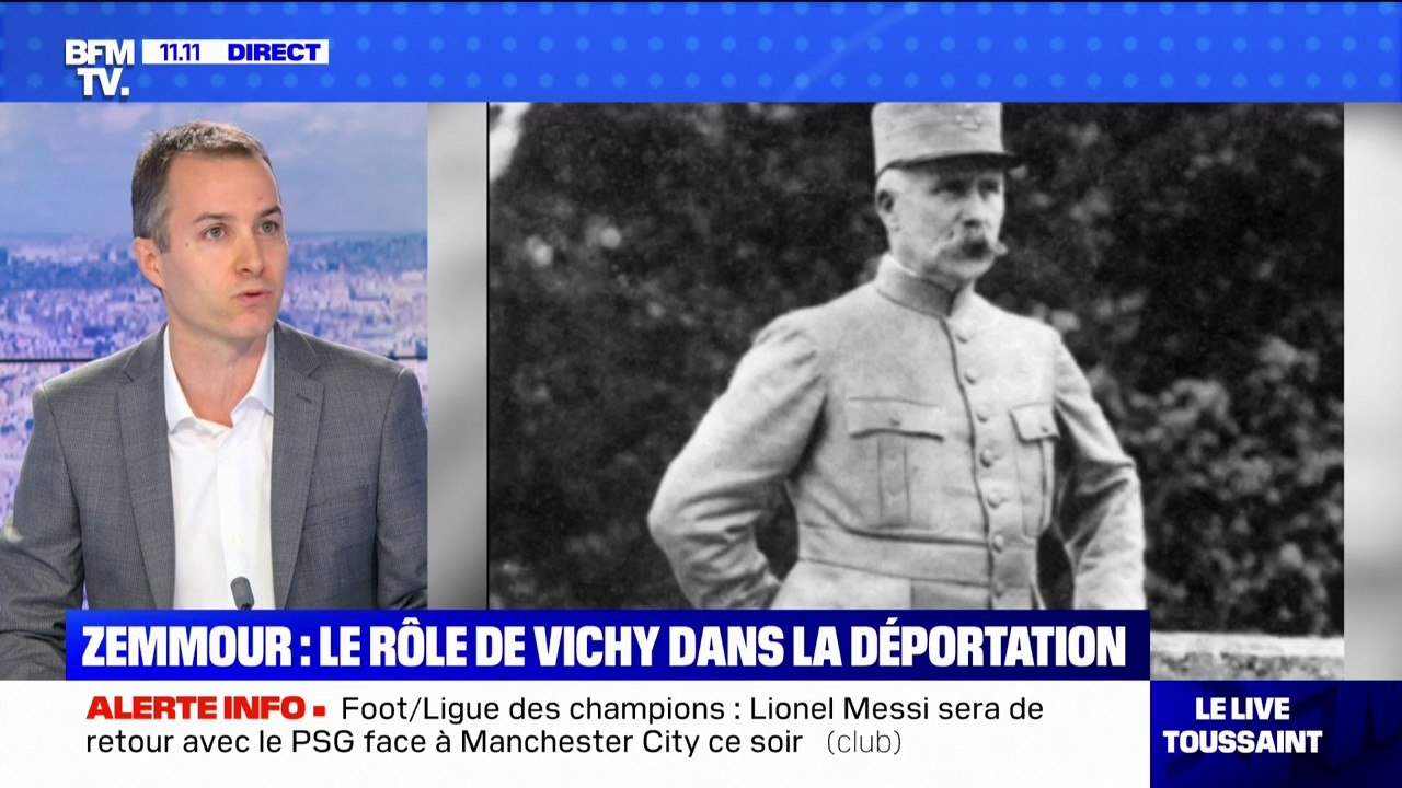 Propos d'Éric Zemmour sur le régime de Vichy: pour l'historien Laurent Joly, "c'est une totale fake news"