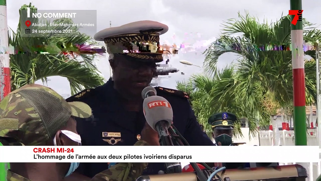 Crash MI-24 : l'hommage de l'armée aux deux pilotes ivoiriens disparus