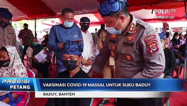 Gelar Vaksinasi dan Baksos Bagi Masyarakat Baduy, Alumni Akpol 99 Disambut Dengan Ikat Kepala Udeng