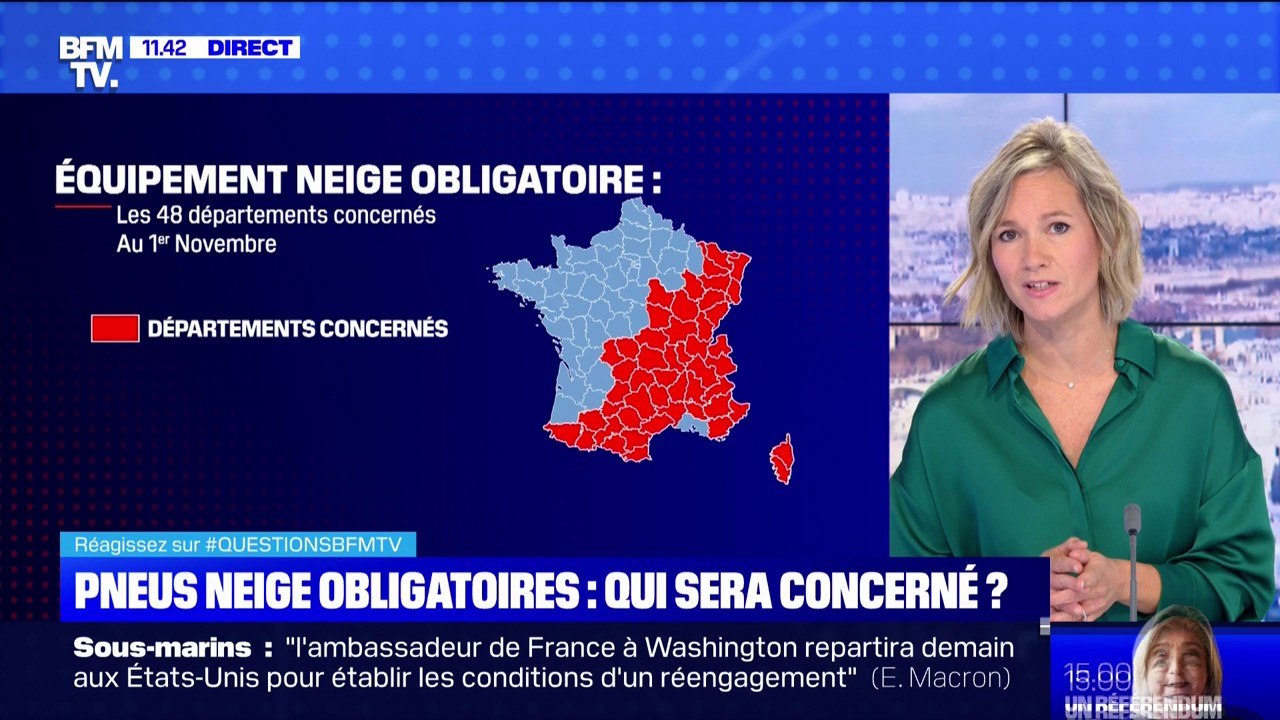 Pneus neige obligatoires: quels départements sont concernés ? BFMTV répond à vos questions