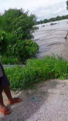 ช็อก! รถกระบะตกสะพานขาด ถูกน้ำซัดสูญหาย 1 คน ตาย 1 ศพ