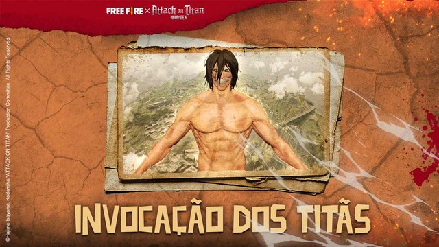 Free Fire x Attack On Titan: Evento Invocação dos Titãs traz novas skins