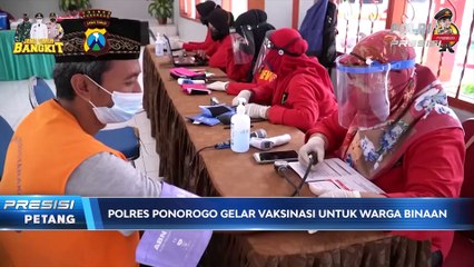 Serbuan Vaksinasi Polres Ponorogo untuk Warga Binaan