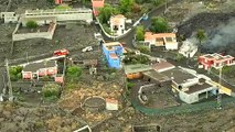 Esta es la huella que la lava está dejando en La Palma gracias a un vídeo de la  @UMEgob