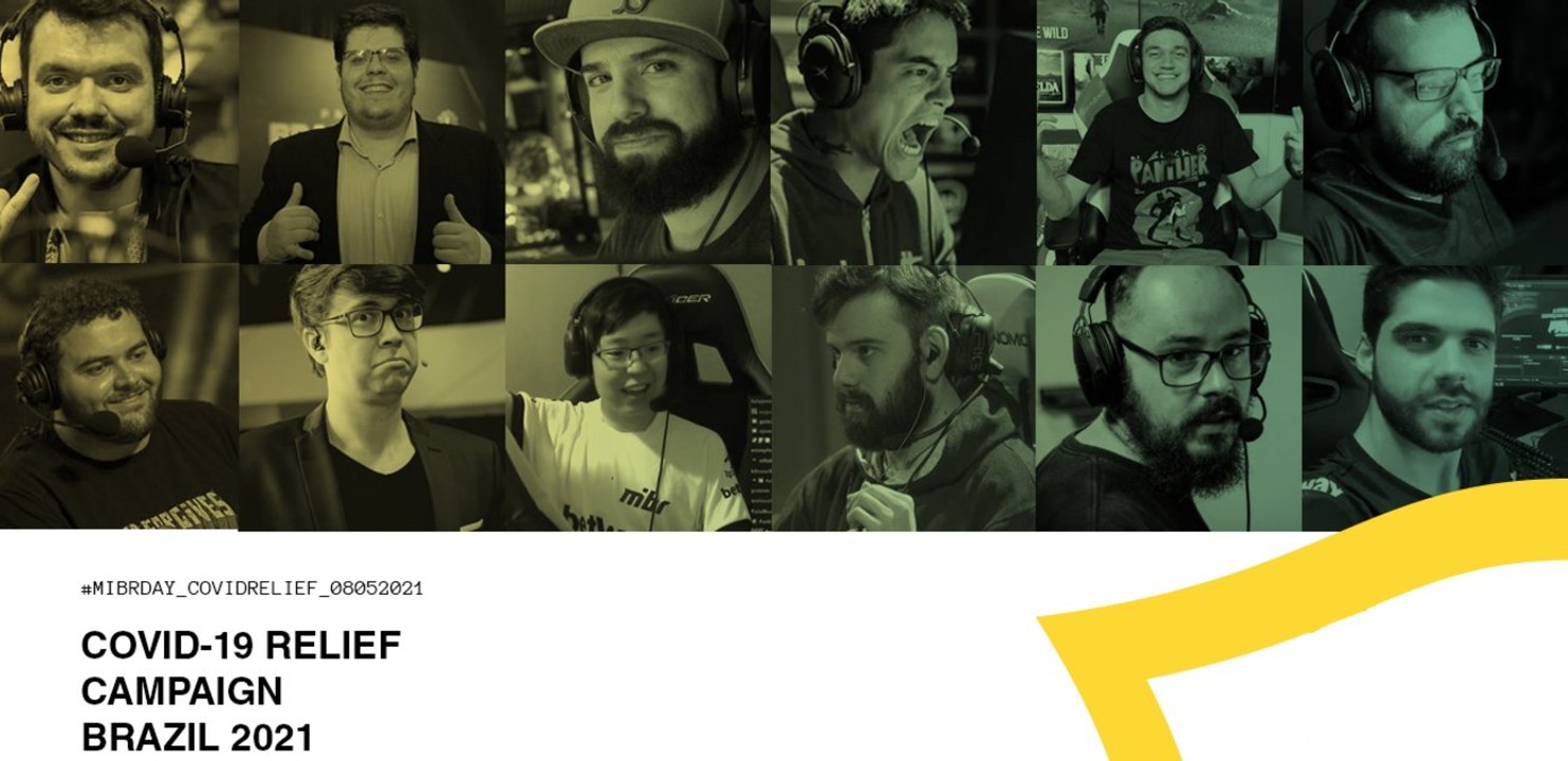 CS:GO: MIBR Day contra Covid é anunciado com Gaules, fnx, Lindinho, Casimiro e mais