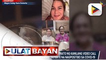 Mayor Sara, ibinahagi ang litrato ng kanilang video call kasama si Rep. Paolo Duterte na nagpositibo sa COVID-19