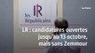 LR : candidatures ouvertes jusqu’au 13 octobre, mais sans Zemmour