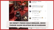 So Sweet! Persis Solo Menang, Erick Thohir Kasih Kejutan Ini ke Kaesang