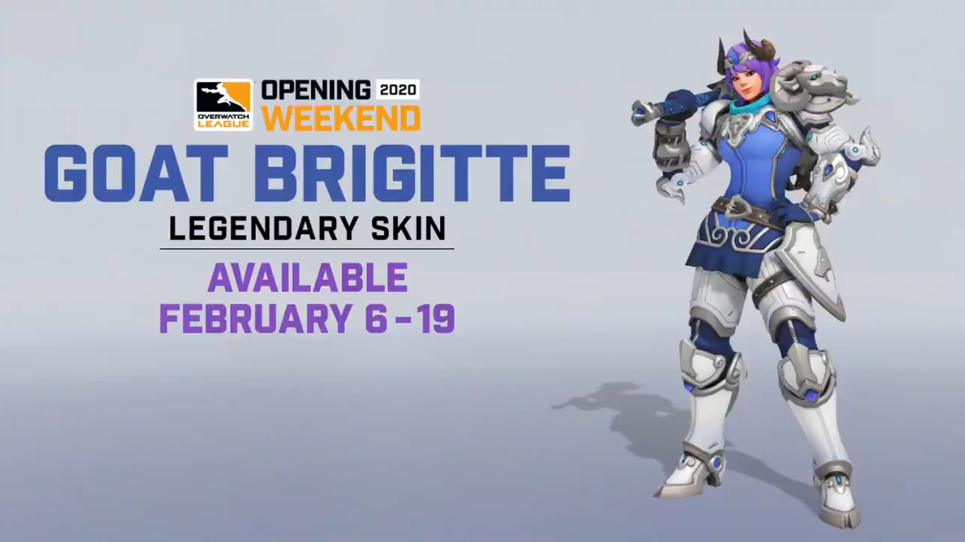 Overwatch League: a Legendary Goat skin for Brigitte available now - video  Dailymotion