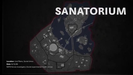 Desvelado al detalle en Cold War una nueva zona del futuro mapa de Warzone: Sanatorium