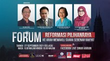 [LIVE] Reformasi Pilihanraya: Ke Arah Mewakili Suara Sebenar Rakyat