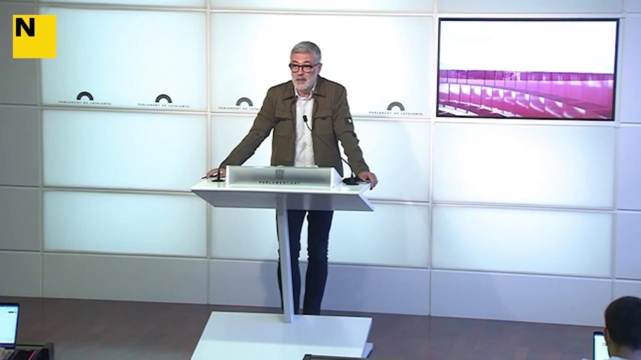 Carles Riera diu que la seva proposta és que el referendum se celebri abans que acabi la legislatura