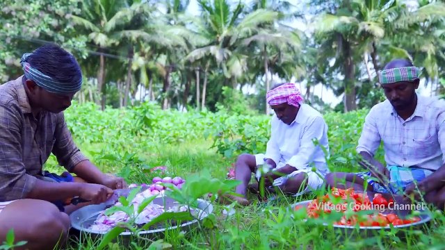 CLAY POT MUTTON CURRY _ Traditional Mutton Recipe Cooking in Village _ Mud Pot M