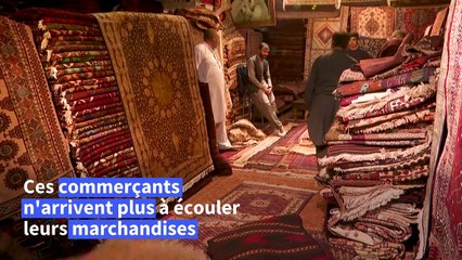 En Afghanistan, les marchands de tapis font grise mine