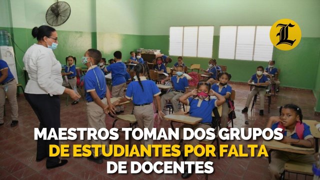 Maestros toman dos grupos de estudiantes por falta de docentes