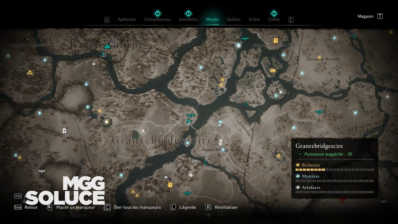 Assassin’s Creed Valhalla Grantebridgescire Artifact locations