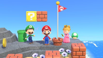 This is the Mario furniture you can obtain in Animal Crossing New Horizons