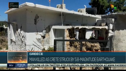 Greece: Earthquake of magnitude 5.8 leaves one dead and damage in Crete