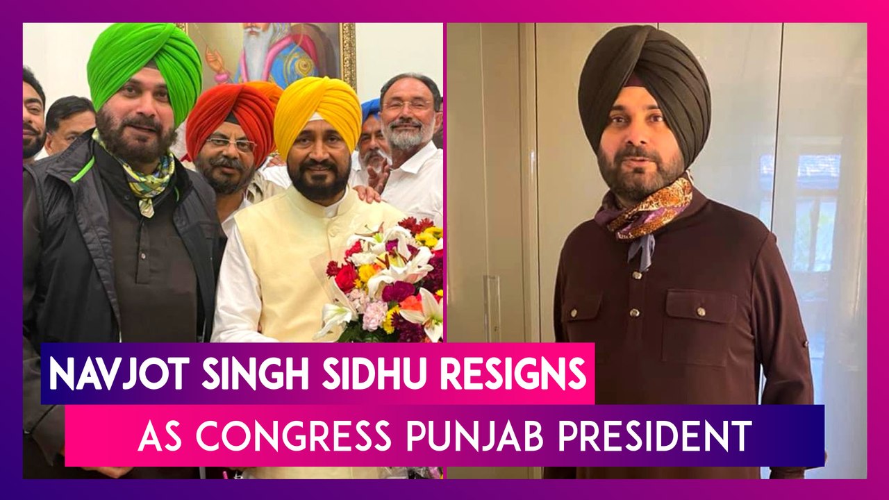 Navjot Singh Sidhu Resigns As Congress Punjab President, Amarinder Singh Calls Him 'Unstable'