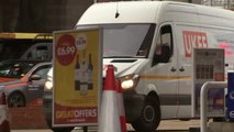 Militares británicos se instruyen para transportar combustible hasta las gasolineras