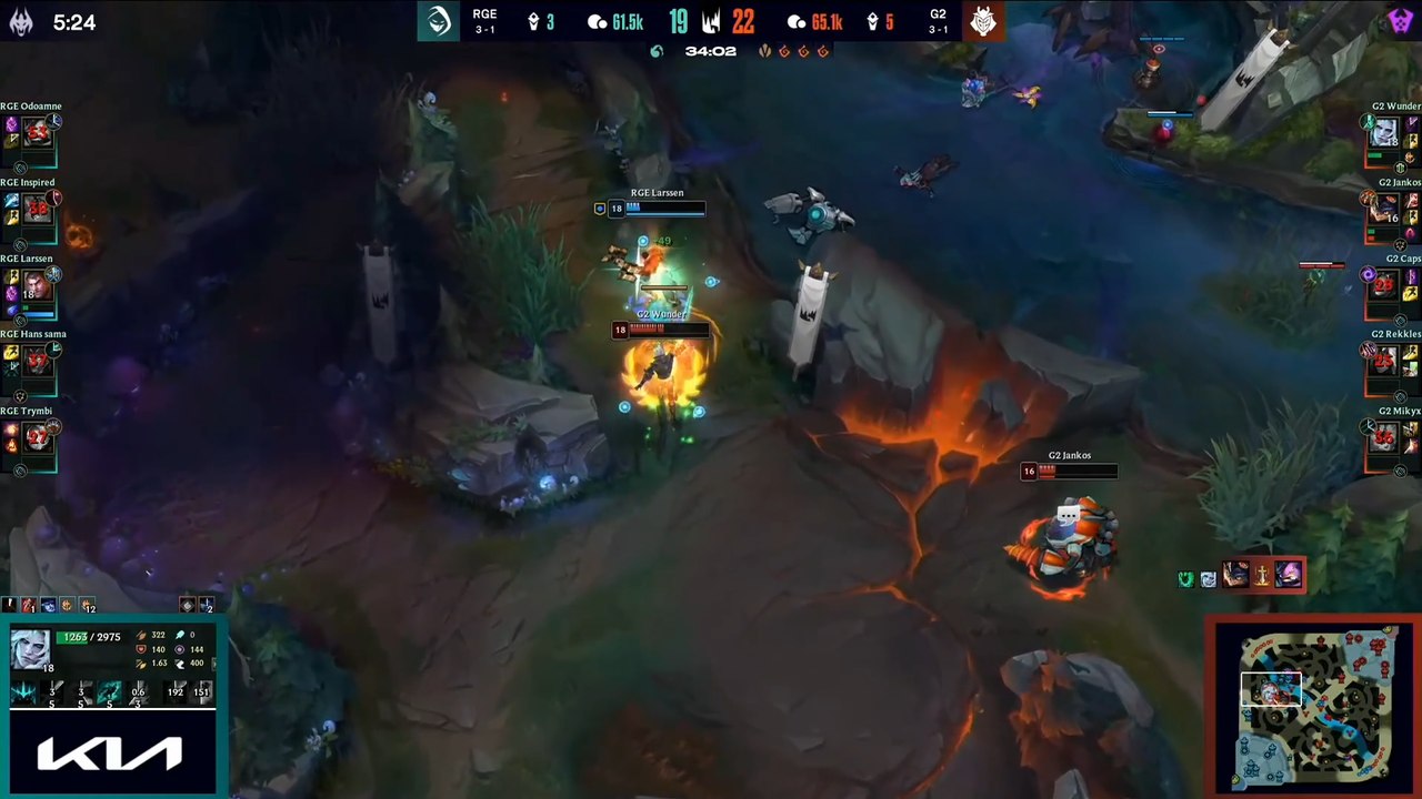 LoL: La increíble jugada de G2 Esports que superó sus propias expectativas en un momento decisivo