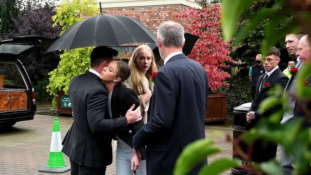 Crowds gather at Barton Grange to pay respects to Edward Topping MBE