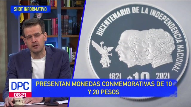 Banxico presenta monedas conmemorativas de 10 y 20 pesos