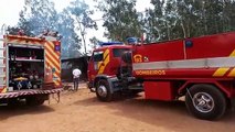 Umuarama: Bombeiros controlam fogo, mas barracão em propriedade rural fica destruído