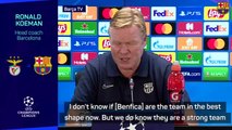 Koeman admits Barca need a win against impressive Benfica