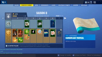 Fortnite : skins du passe de combat de la saison 8