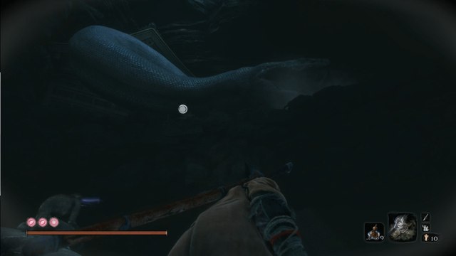 Guide Sekiro : Grand Serpent, Great Serpent, tuer, pont, grotte, coeur