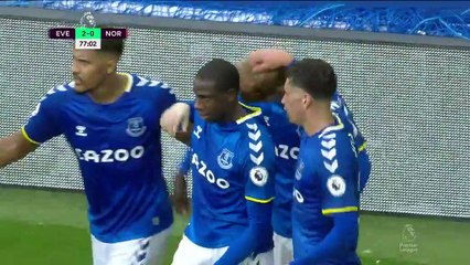 Doucoure doubles Everton advantage v. Norwich City