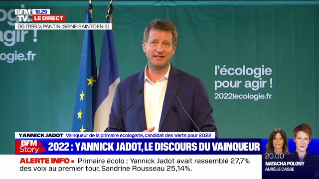 Yannick Jadot appelle au rassemblement des écologistes