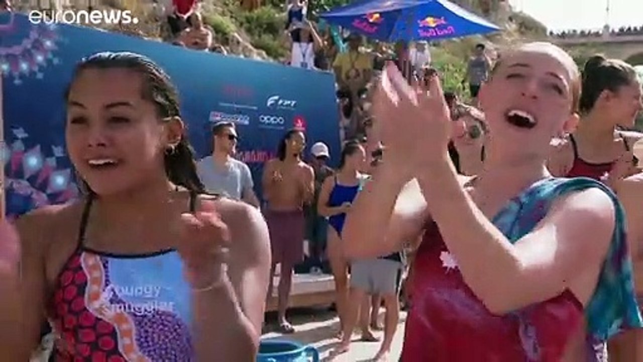 Rhiannan Ifflande Gary Hunt só sabem ganhar na série mundial de saltos para a água