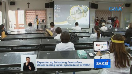 Download Video: Expansion ng limitadong face-to-face classes sa ilang kurso, aprubado na ni PRRD | Saksi