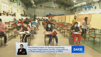 Panukalang batas na layong mapalawig ang voter registration period, isusumite na sa Malacañang para sa pirma ni PRRD | Saksi