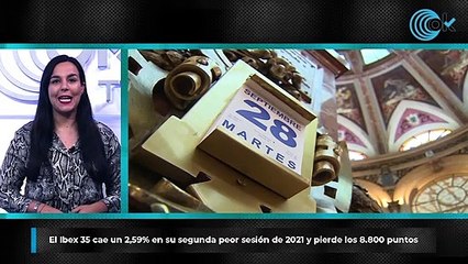 El Ibex 35 cae un 2,59% en su segunda peor sesión de 2021 y pierde los 8.800 puntos