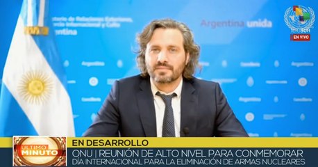 Argentina se pronuncia por un mundo libre de armas nucleares