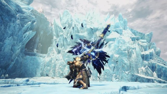 MHW Iceborne: Aigle noir, Black eagle, gagnant concours de design d'armes