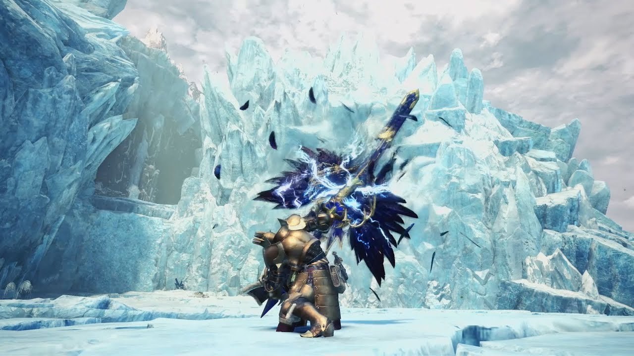 MHW Iceborne: Aigle noir, Black eagle, gagnant concours de design d'armes