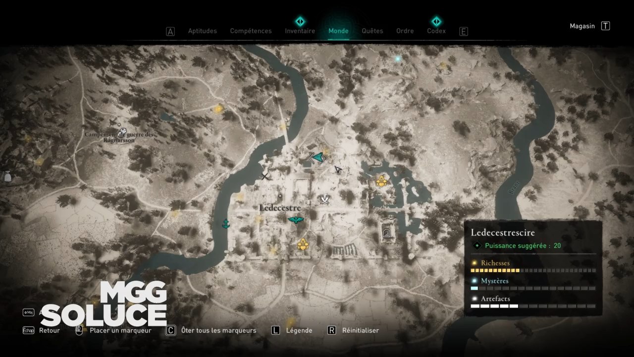 Soluce AC Valhalla, Ledecestrescire : Position...