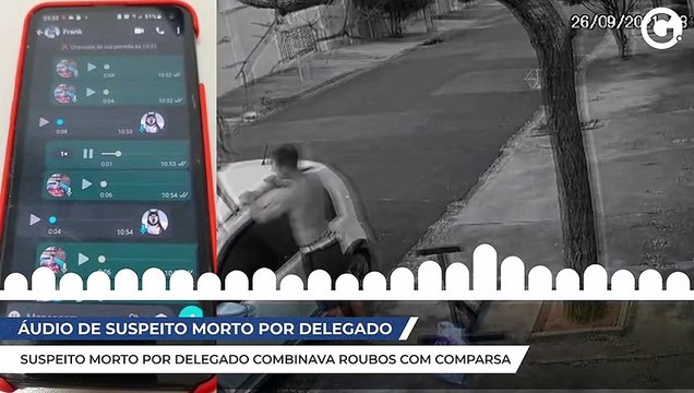 Suspeito morto por delegado combinava roubos com comparsa