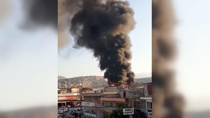 Polyester imalathanesinde çıkan yangın söndürüldü