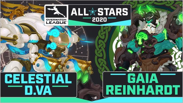 Overwatch League : concept artistique Celestial D.Va et Gaia Reinhardt, Qiu Fang, skins All Stars
