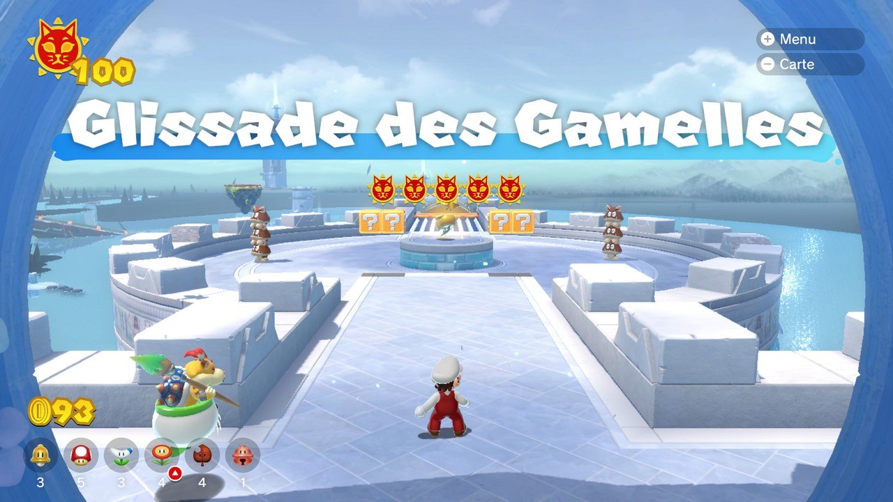 Soluce Mario 3D World Bowser Fury : Glissade des Gamelles, astres félins