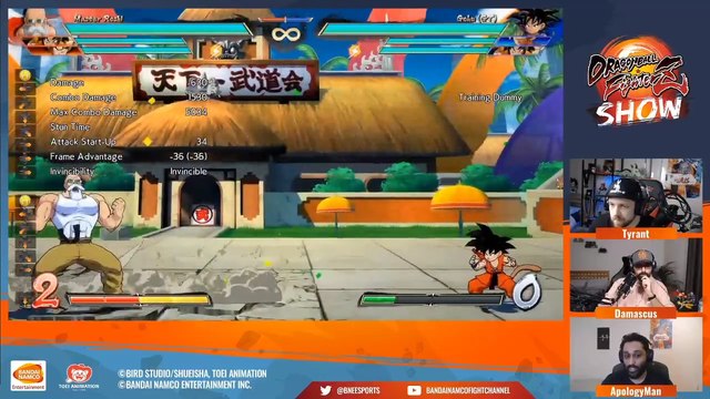 Dragon Ball FighterZ : le gameplay de Tortue Géniale