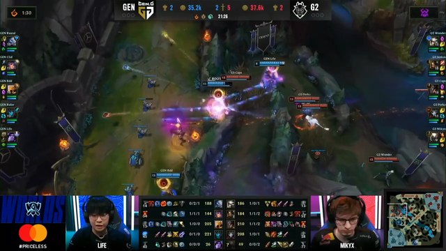 Recap du Jour 12 des Worlds 2020 de LoL : Quart de finale G2 Esports vs Gen.G