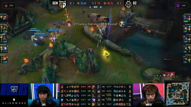Recap du Jour 12 des Worlds 2020 de LoL : Quart de finale G2 Esports vs Gen.G