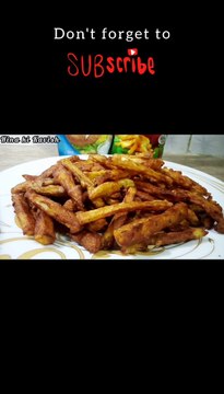 Besan wali spicy crispy fries//How to make fries with gram flour//Gram flour Fries recipe #shortvideo